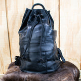 Leather Bucket Bag - Black