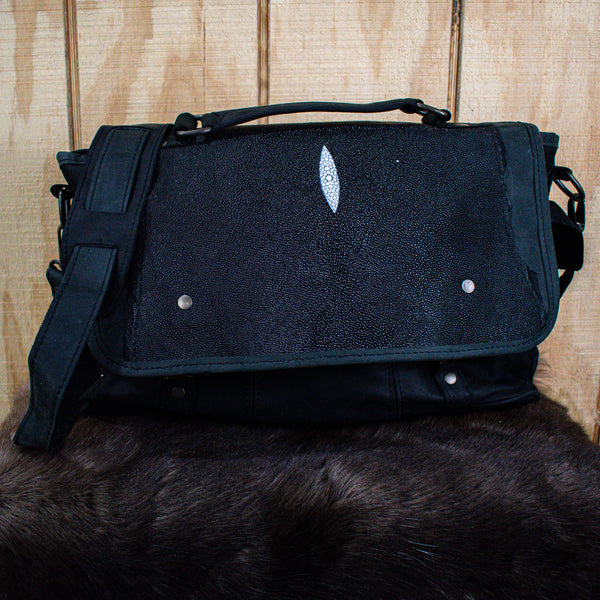 Stingray Leather Hide Laptop Bag