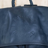 Leather Hide Backpack - Black