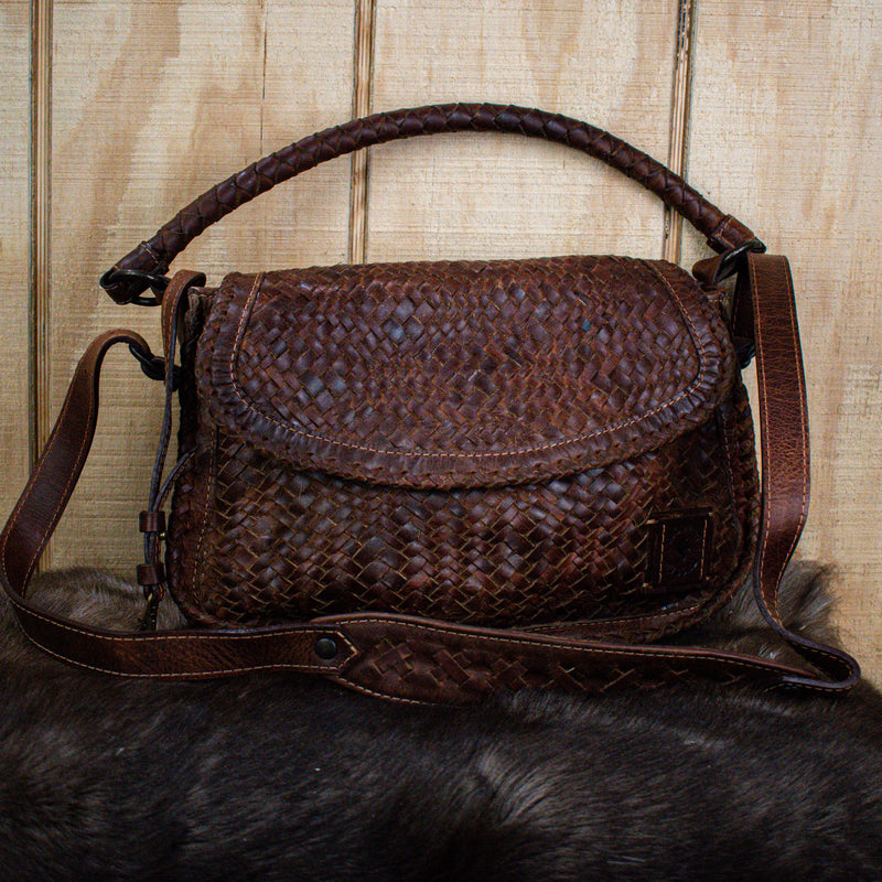 Bohemian Woven Leather Purse