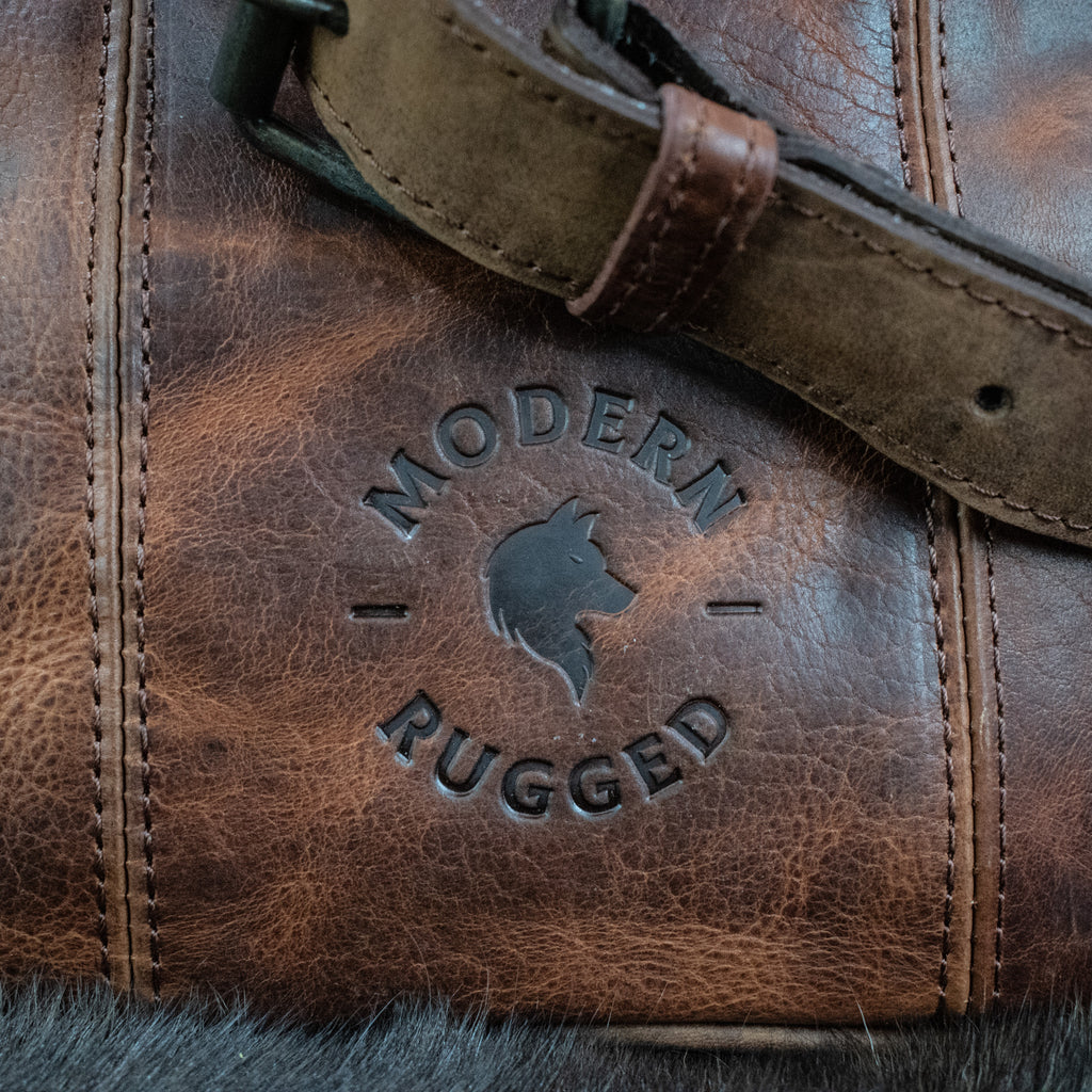 modern rugged leather detail